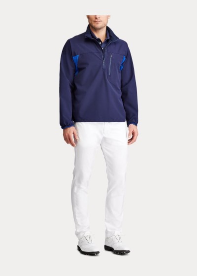 Chaquetas Ralph Lauren Hombre Azul Marino - Stretch Pullover - HUZJP8631